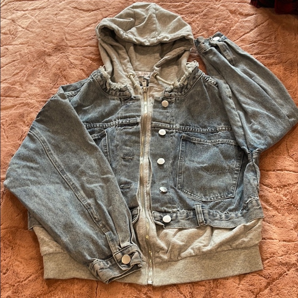 2 in 1 denim jacket